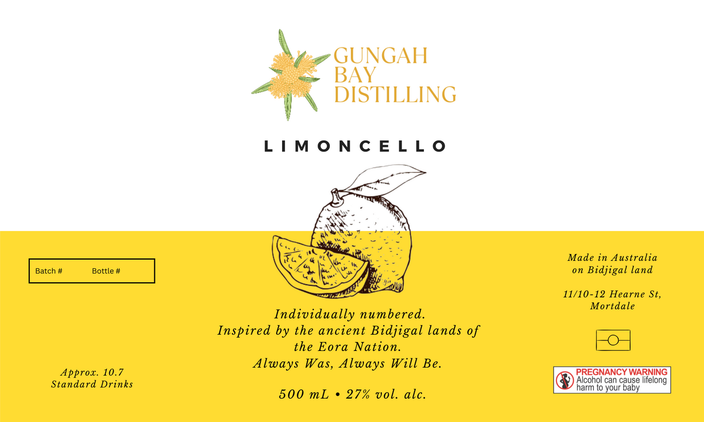 Gungah Bay Distilling Limoncello