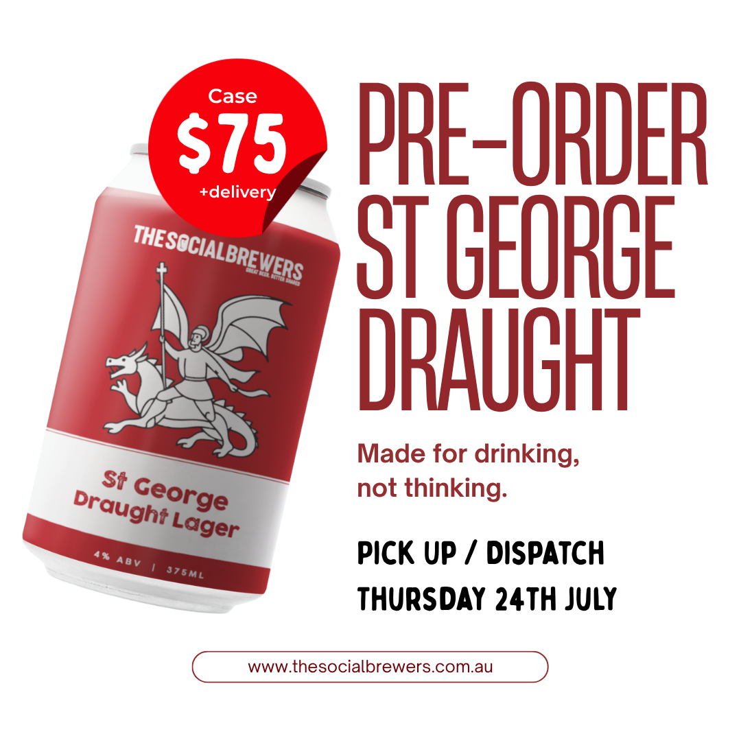 St George Draught Lager - 375mL Cans